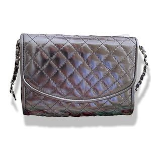 NWOT Vintage Y&S gray quilted handbag